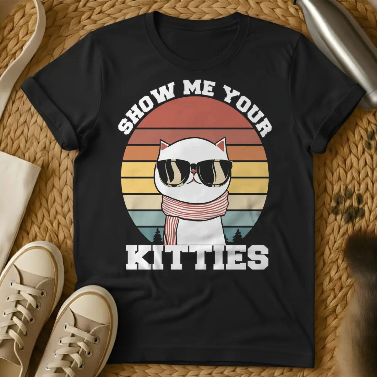 Show Me Your Kitties Cat Shirt - Black Cat T-Shirt