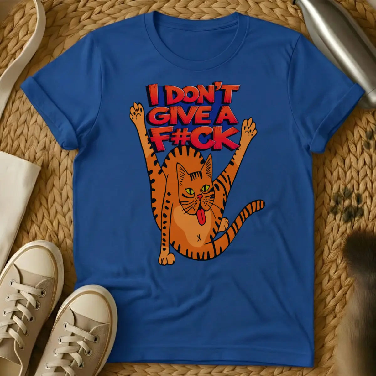 Sarcastic Cat Shirt - Blue Cat T-Shirt