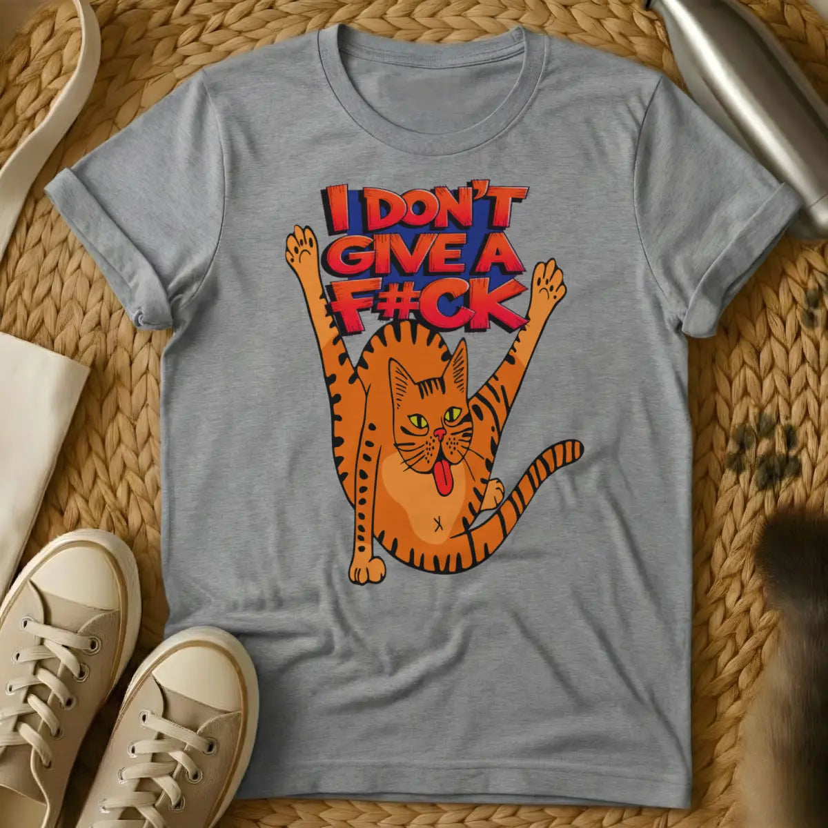 Sarcastic Cat Shirt - Gray Cat T-Shirt