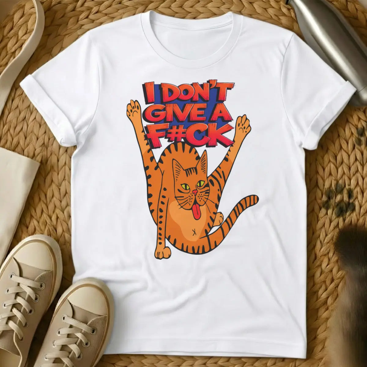 Sarcastic Cat Shirt - White Cat T-Shirt