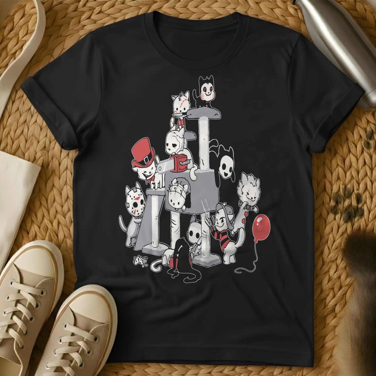 Horror Cat Shirt - Black Cat T-Shirt