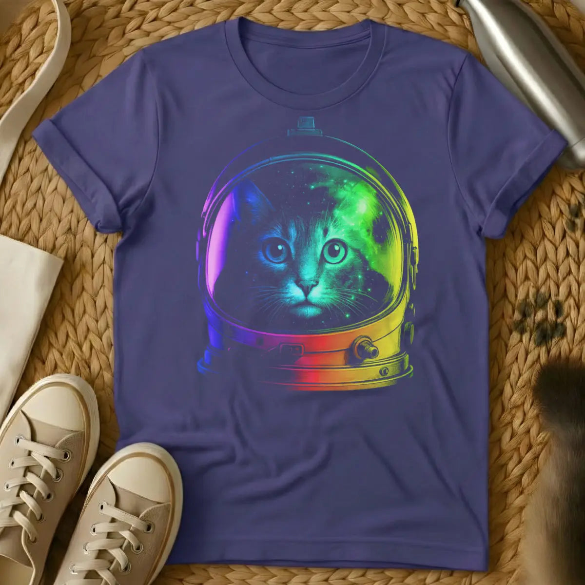 Space Cat Shirt - Purple Cat T-Shirt