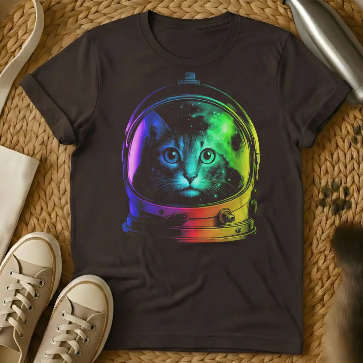 Space Cat Shirt - Dark Chocolate Cat T-Shirt