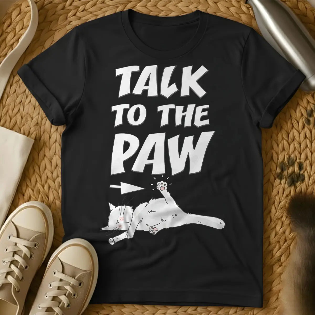 Paw Shirt - Black Cat T-Shirt