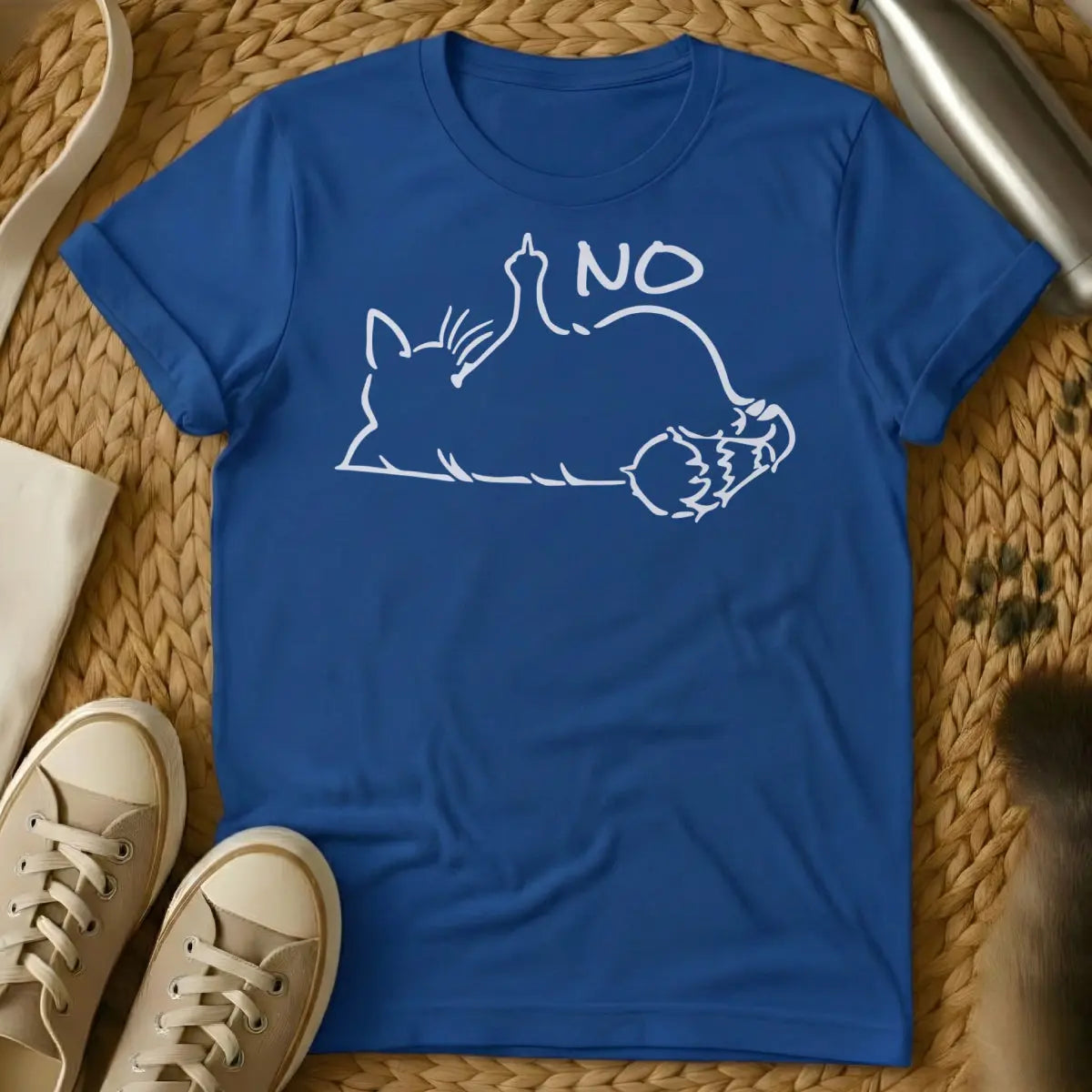 Grumpy Cat No Shirt - Blue Cat T-Shirt
