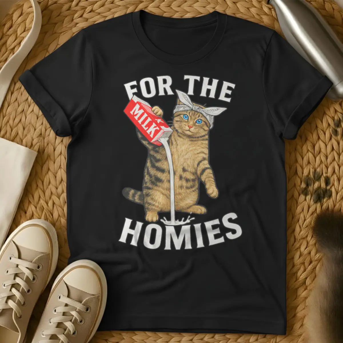 Homies Cat Shirt - Black Cat T-Shirt