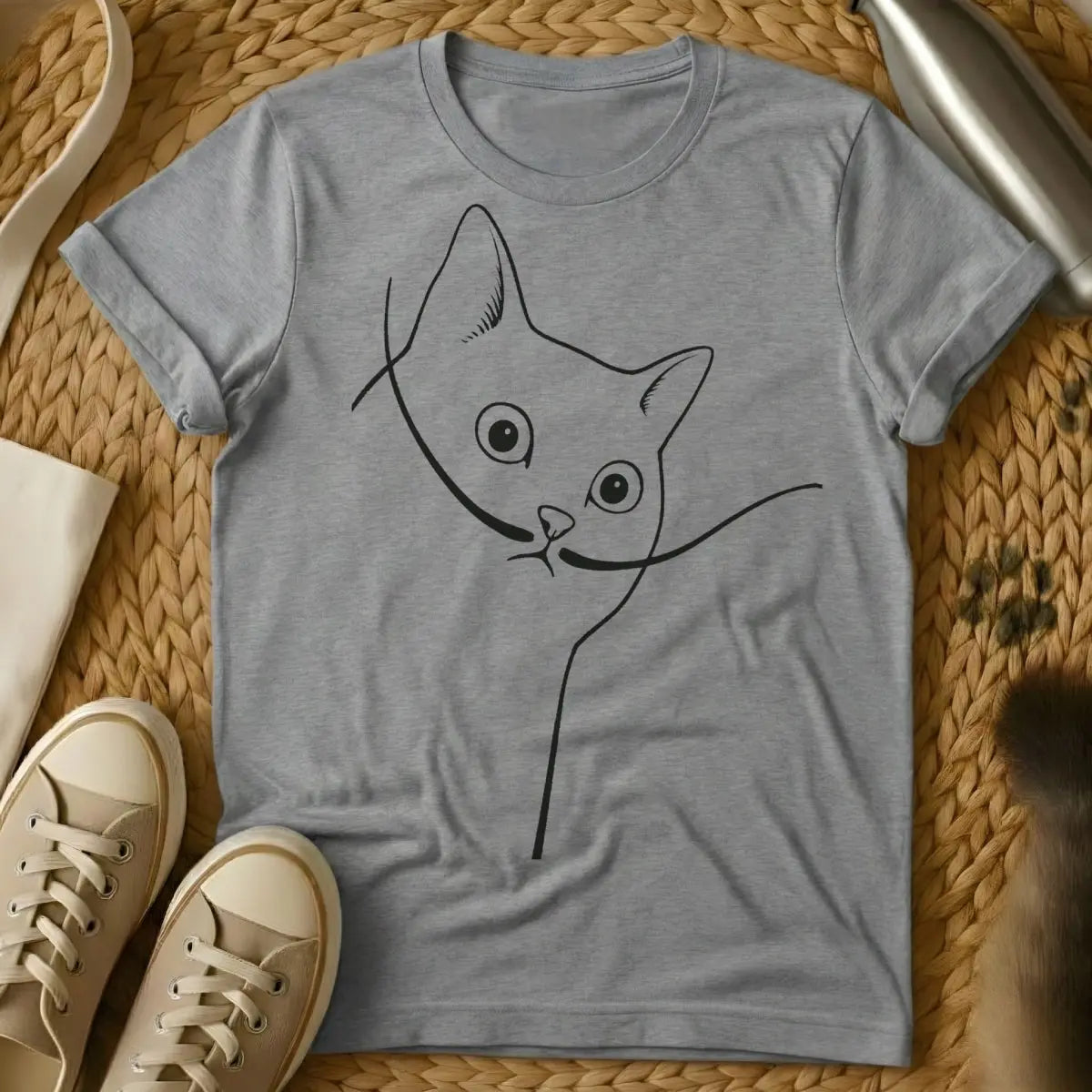 Salvador Dalí Cat Shirt - Gray Cat T-Shirt