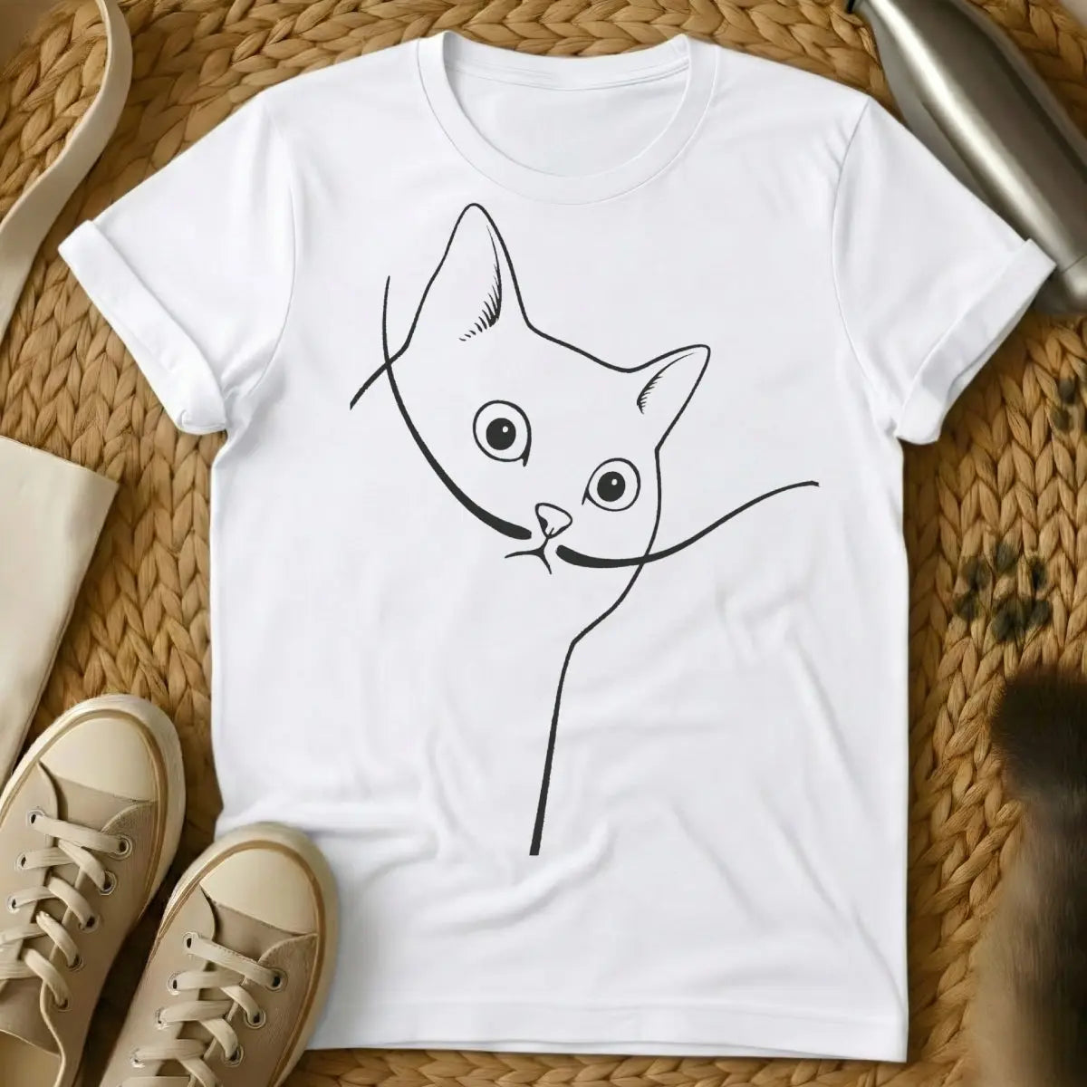 Salvador Dalí Cat Shirt - White Cat T-Shirt