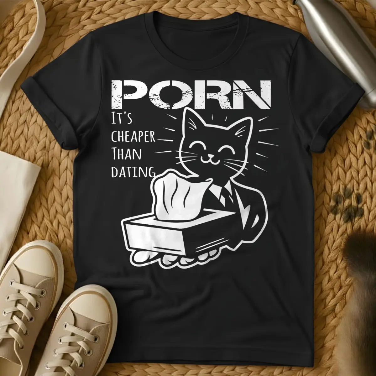 Porn Shirt - Black Cat T-Shirt
