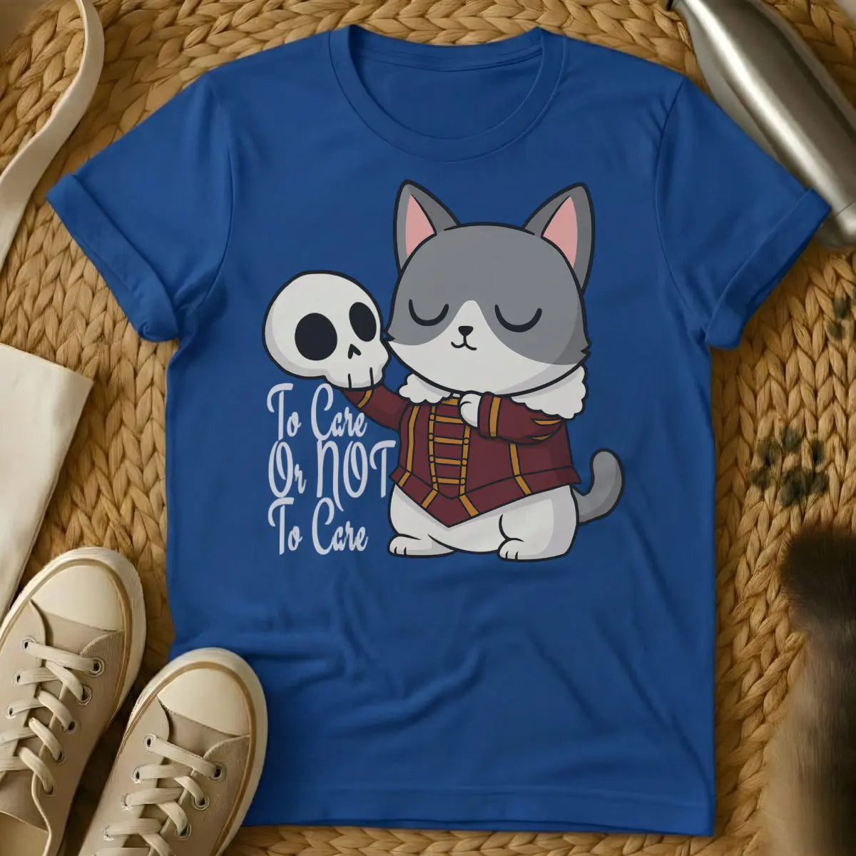 Hamlet Cat Shirt - Blue Cat T-Shirt