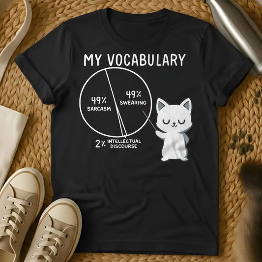 Vocabulary Shirt - Black Cat T-Shirt
