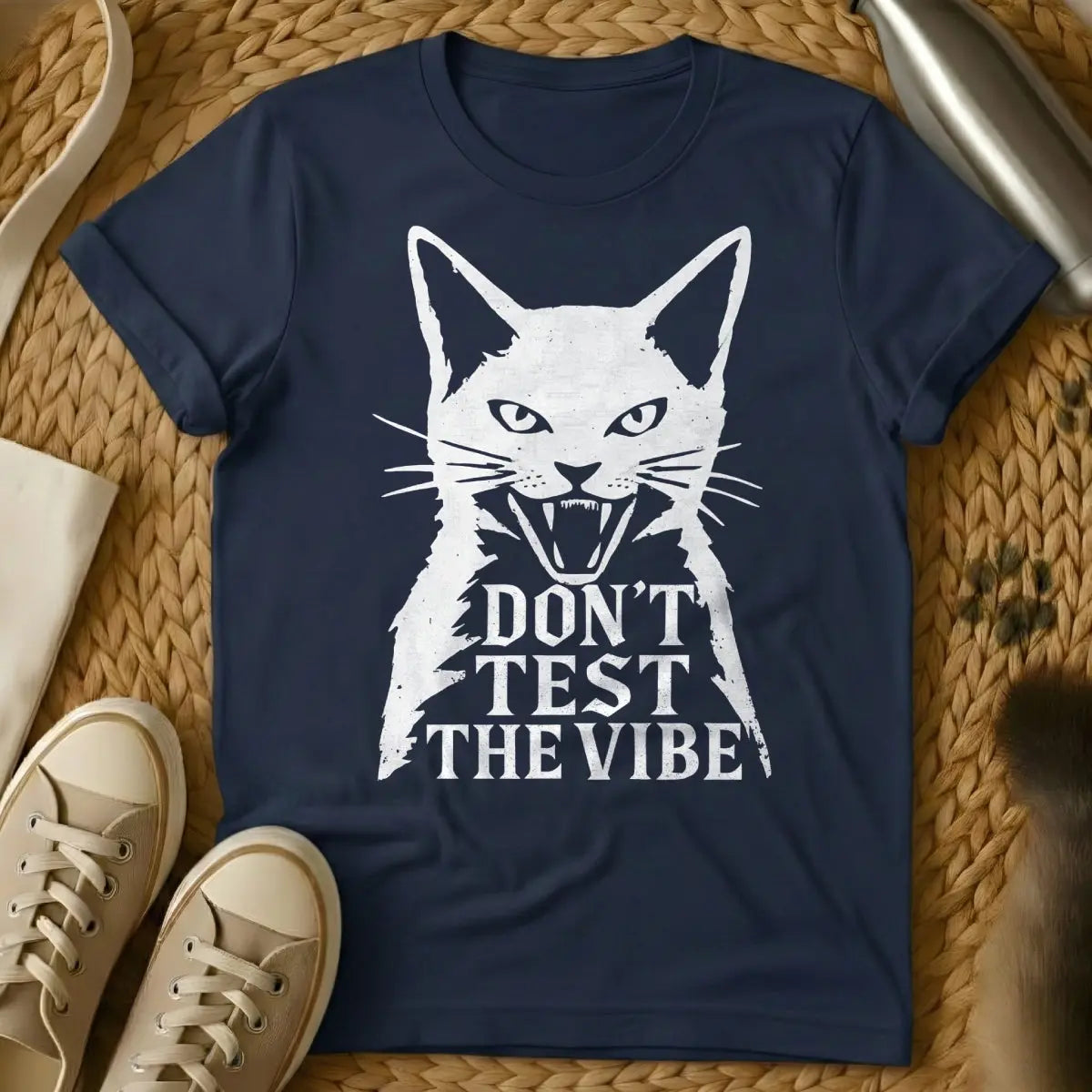 Vibe Shirt - Navy Cat T-Shirt