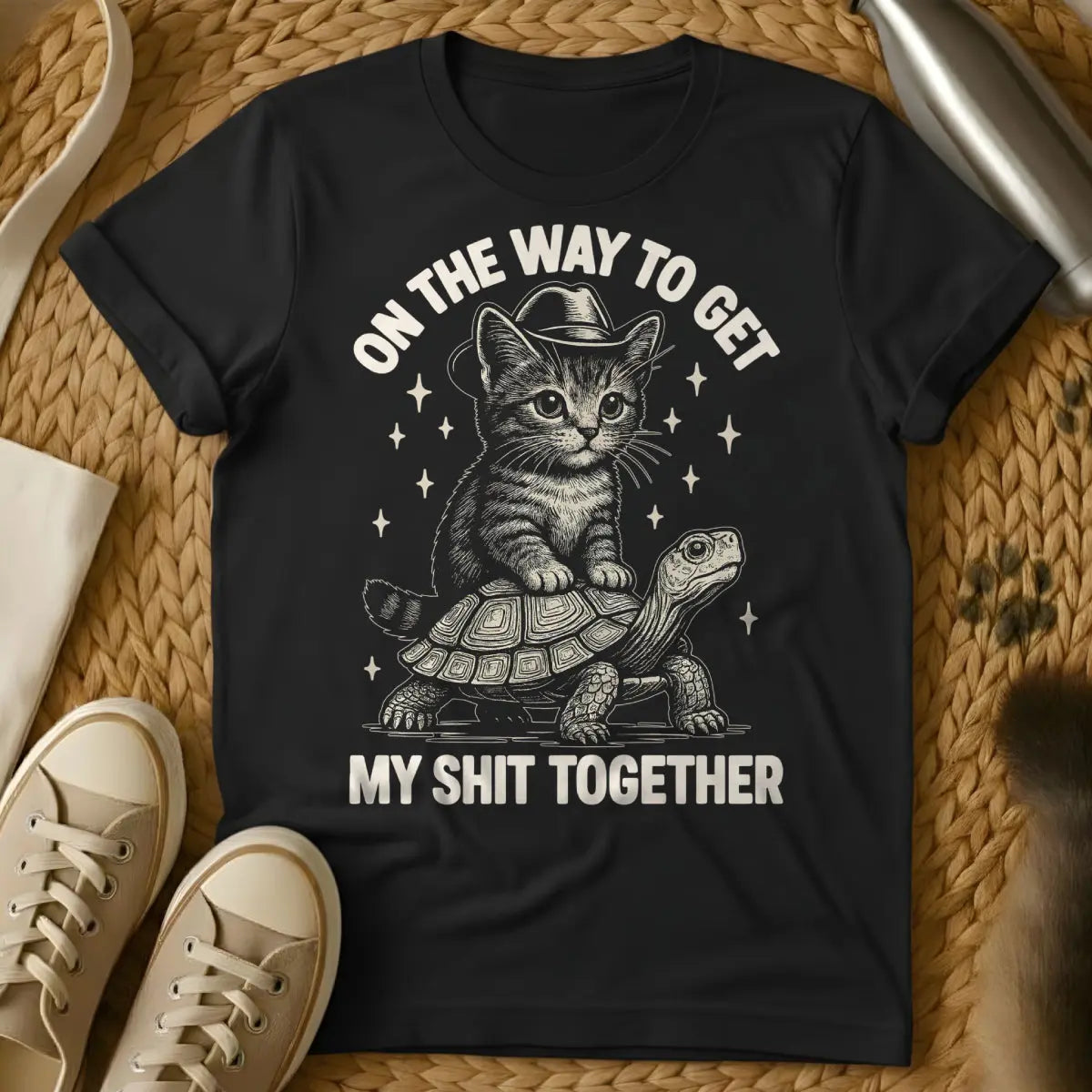 Sh*t Cat Shirt - Black Cat T-Shirt