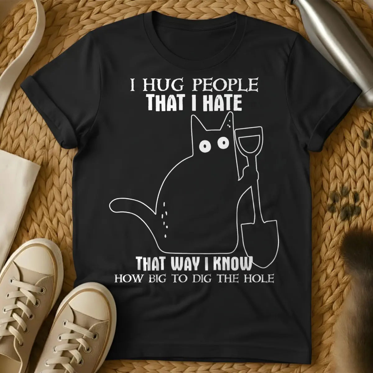 Hate Cat Shirt - Black Cat T-Shirt