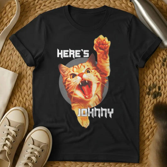 Johnny Cat Shirt - Black Cat T-Shirt