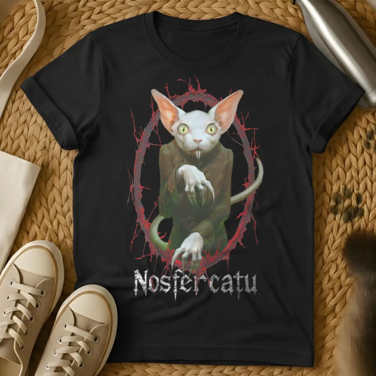 Nosferatu Cat Shirt - Black Cat T-Shirt