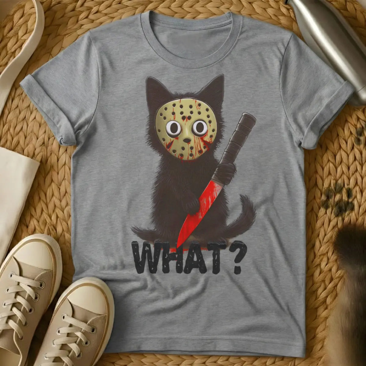Jason Cat Shirt - Gray Cat T-Shirt
