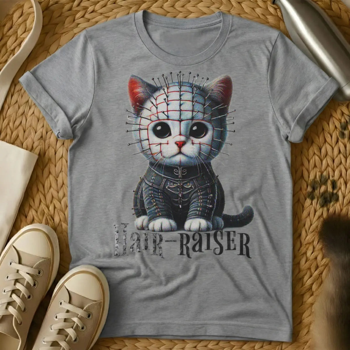 Hellraiser Cat Shirt - Gray Cat T-Shirt