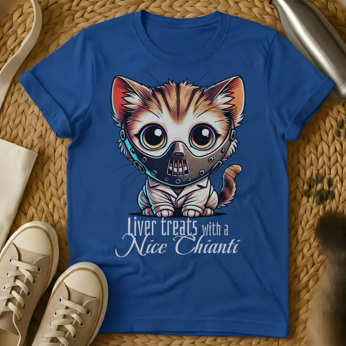 Hannibal Cat Shirt - Blue Cat T-Shirt