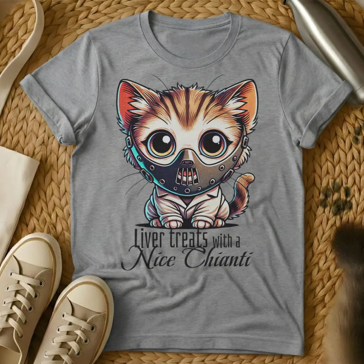 Hannibal Cat Shirt - Gray Cat T-Shirt