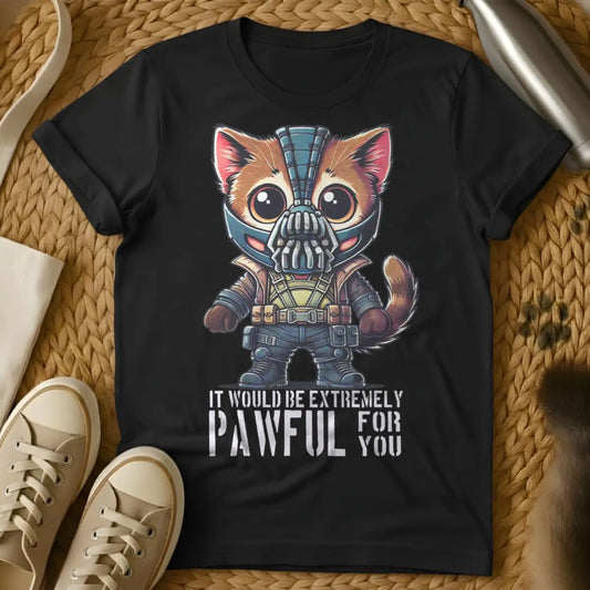 Bane Cat Shirt - Black T-Shirt - bane quote parody, dark knight rises fanart, dc comics mashup