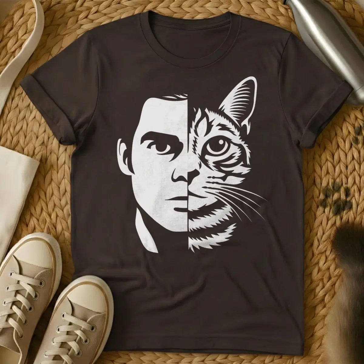 Dexter Morgan Shirt - Dark Chocolate T-Shirt - ankle biter cat, dark passenger cat, dexter tv show parody