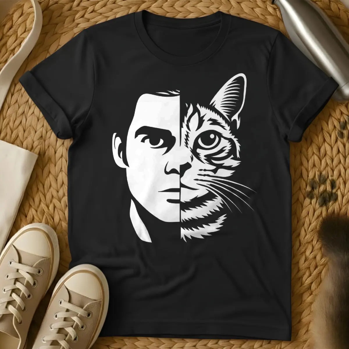 Dexter Morgan Shirt - Black T-Shirt - ankle biter cat, dark passenger cat, dexter tv show parody