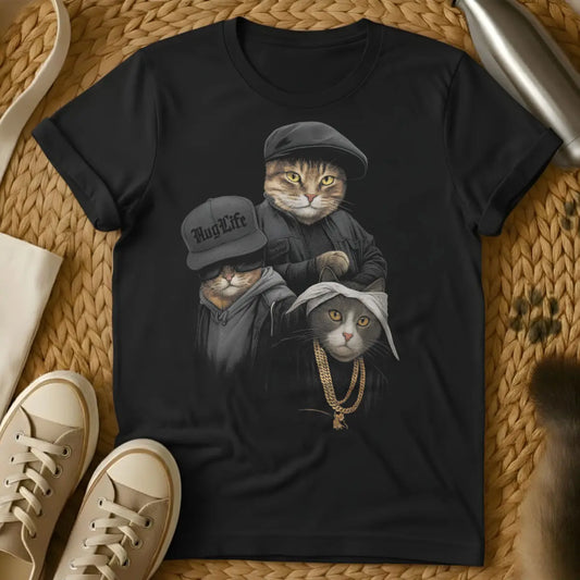 Thug Life Cat Shirt - Black Cat T-Shirt