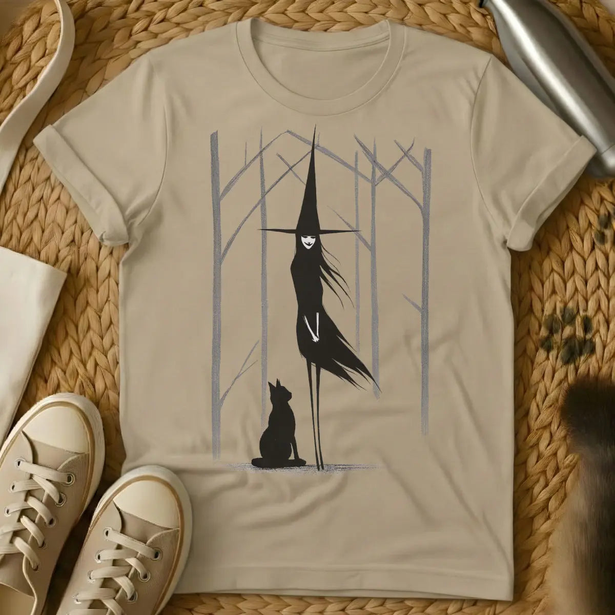 Witchy Cat Shirt - Sand Cat T-Shirt
