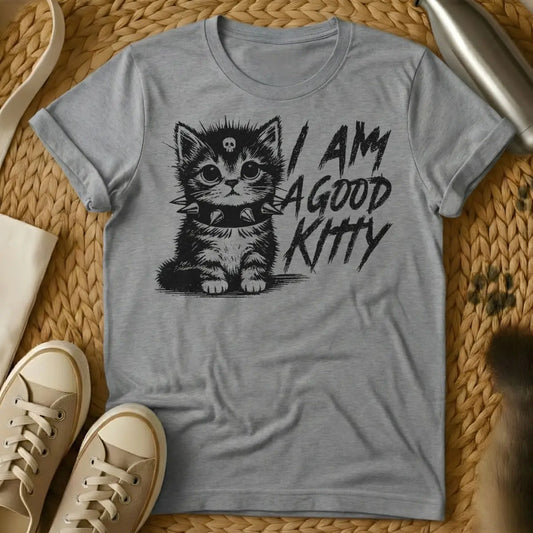 Good Kitty Shirt - Gray Cat T-Shirt