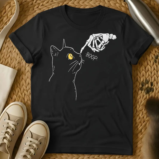 Skeleton Cat Shirt - Black Cat T-Shirt