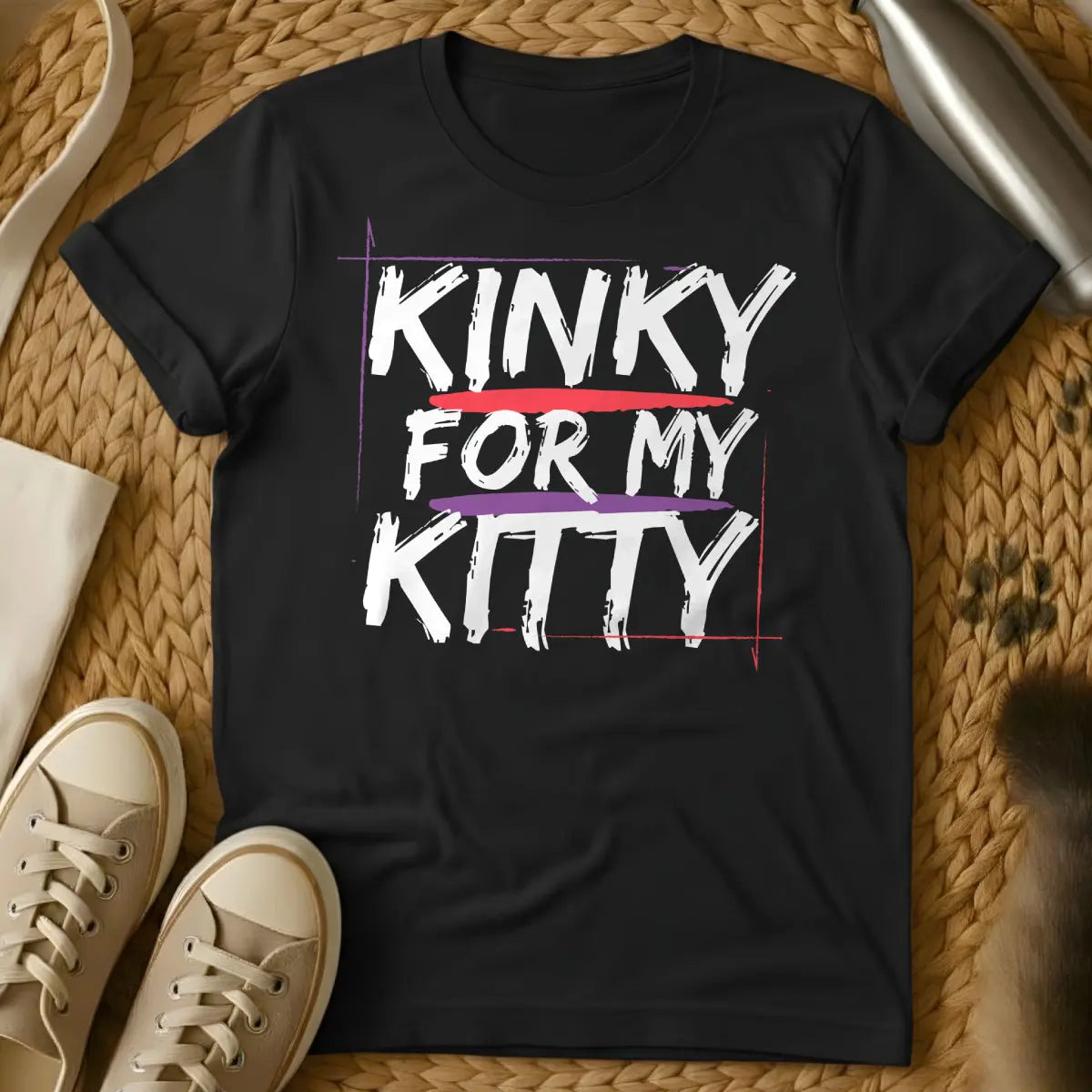 Kinky Cat Shirt - Black Cat T-Shirt