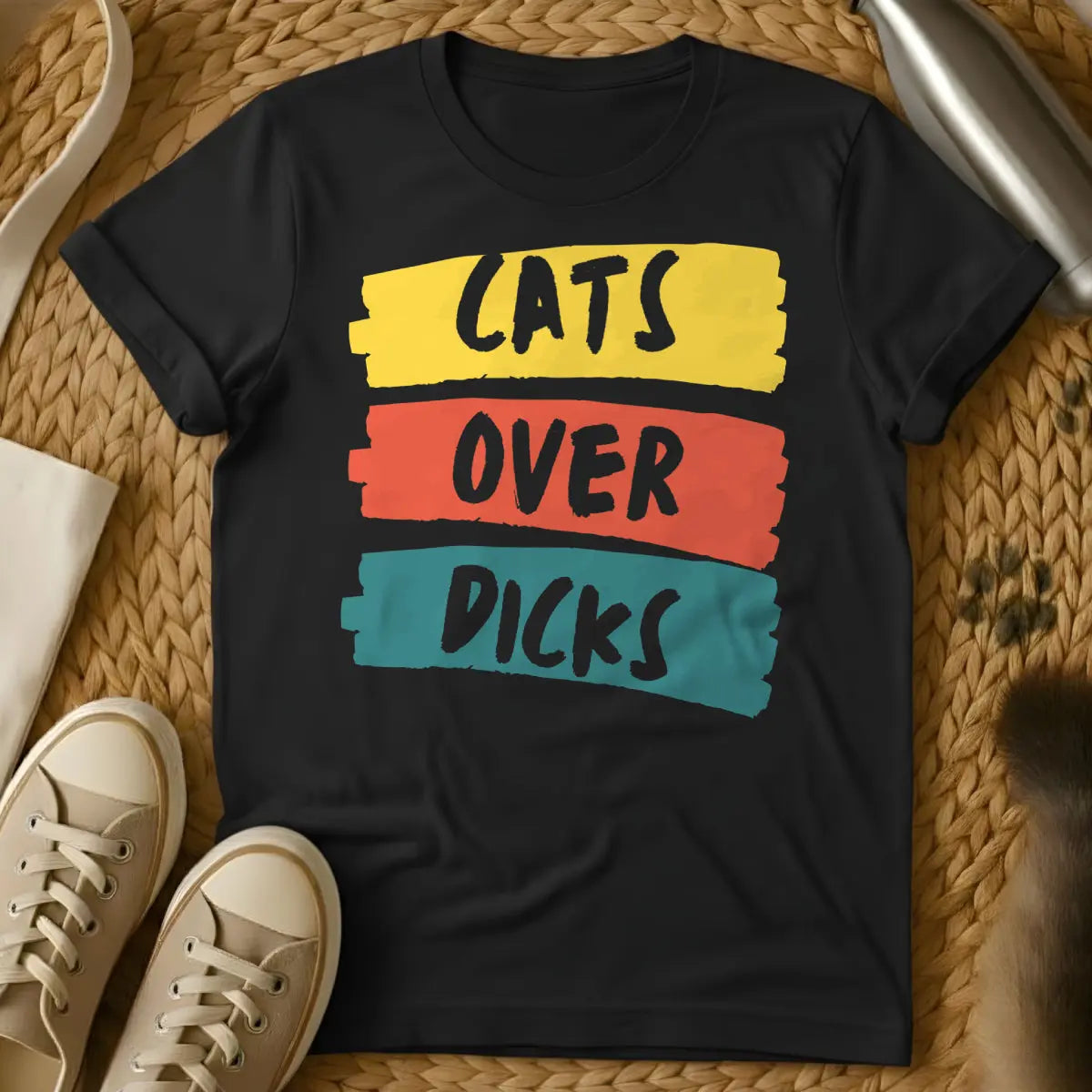 Cat Sarcasm Shirt - Black T-Shirt - cat parent sarcasm, deadpan sarcasm, dry humor apparel