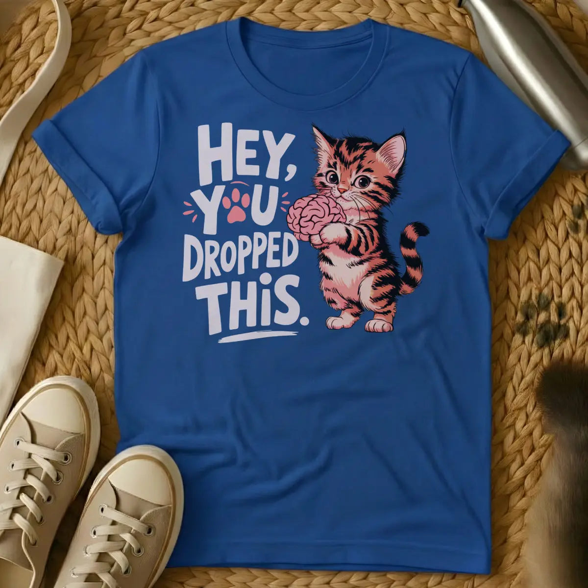 You Dropped This Cat Shirt - Blue Cat T-Shirt