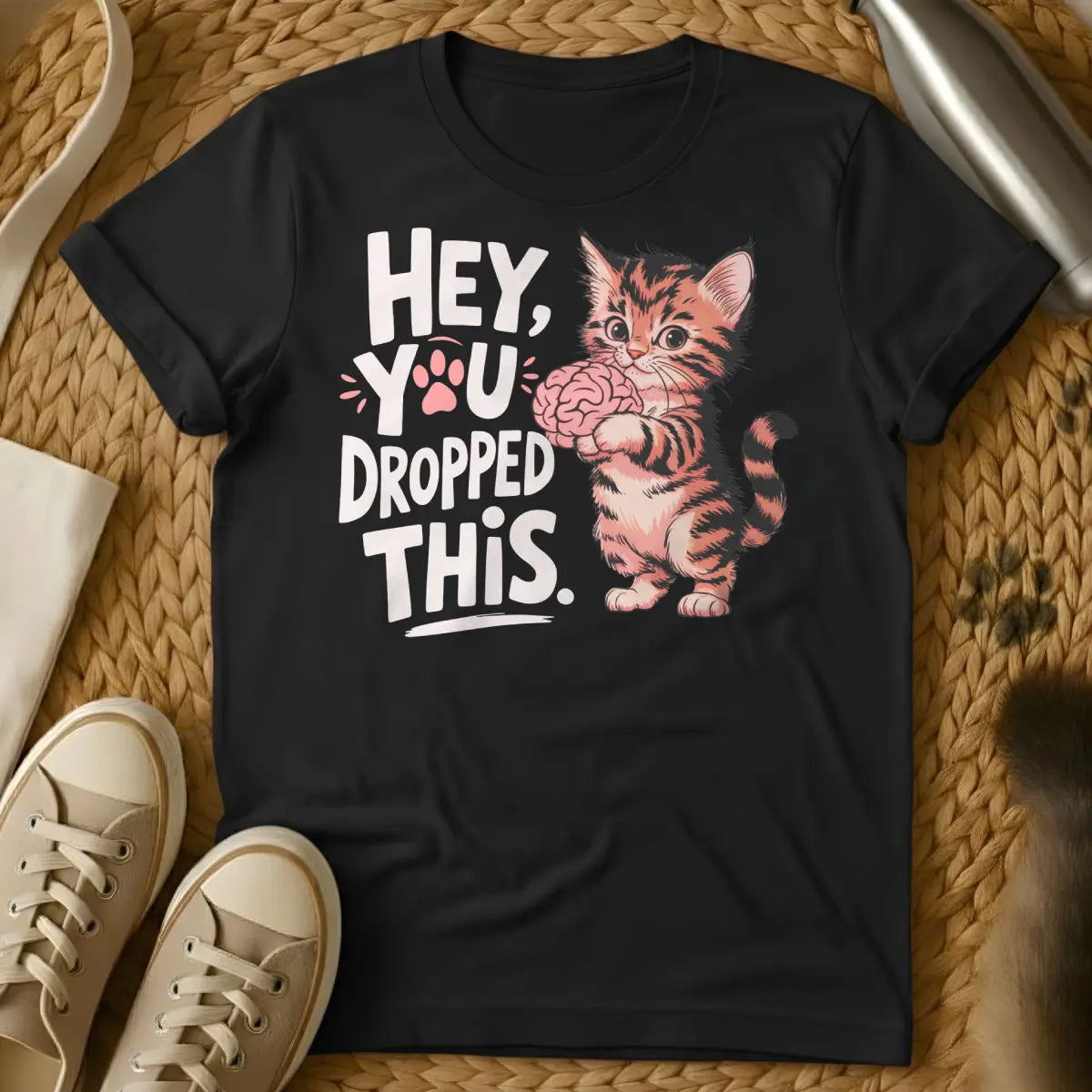 You Dropped This Cat Shirt - Black Cat T-Shirt