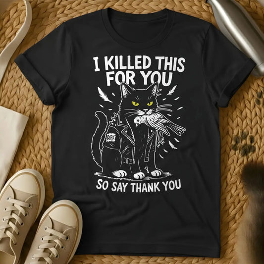 Killer Cat Shirt - Black Cat T-Shirt