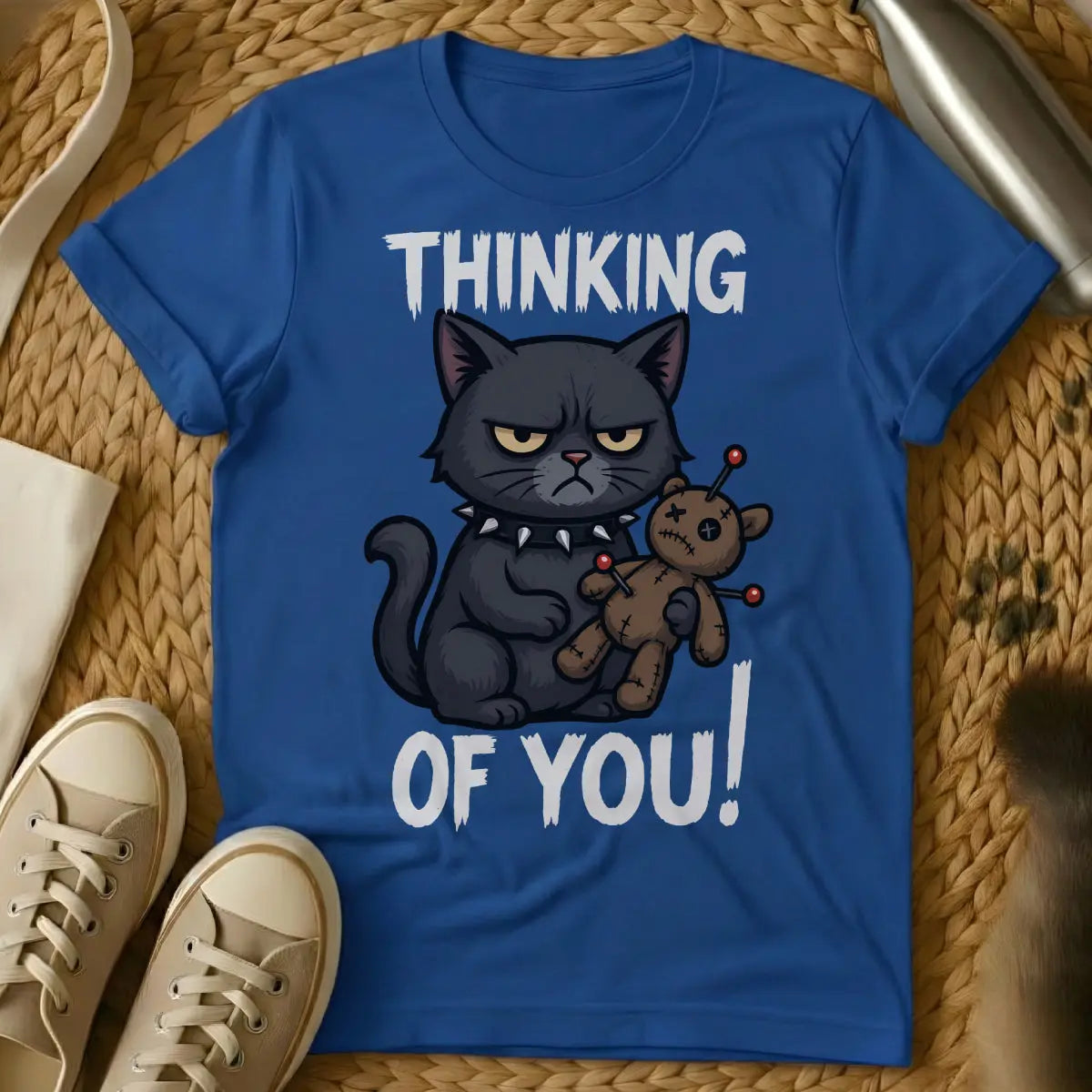 Voodoo Cat Shirt - Blue Cat T-Shirt