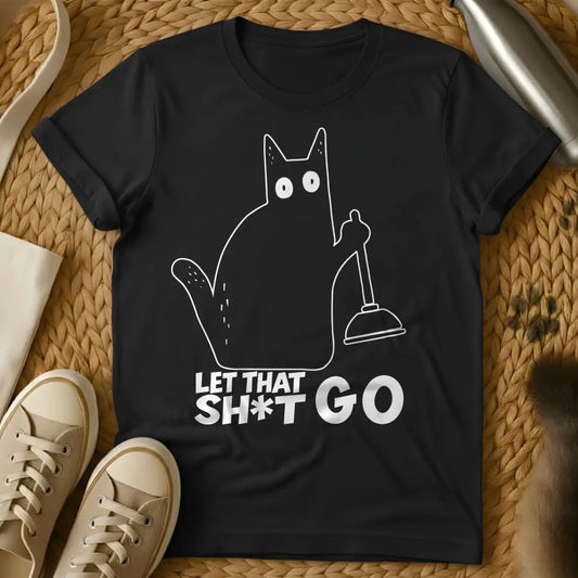 Motivational Cat T-Shirt - Black Cat T-Shirt