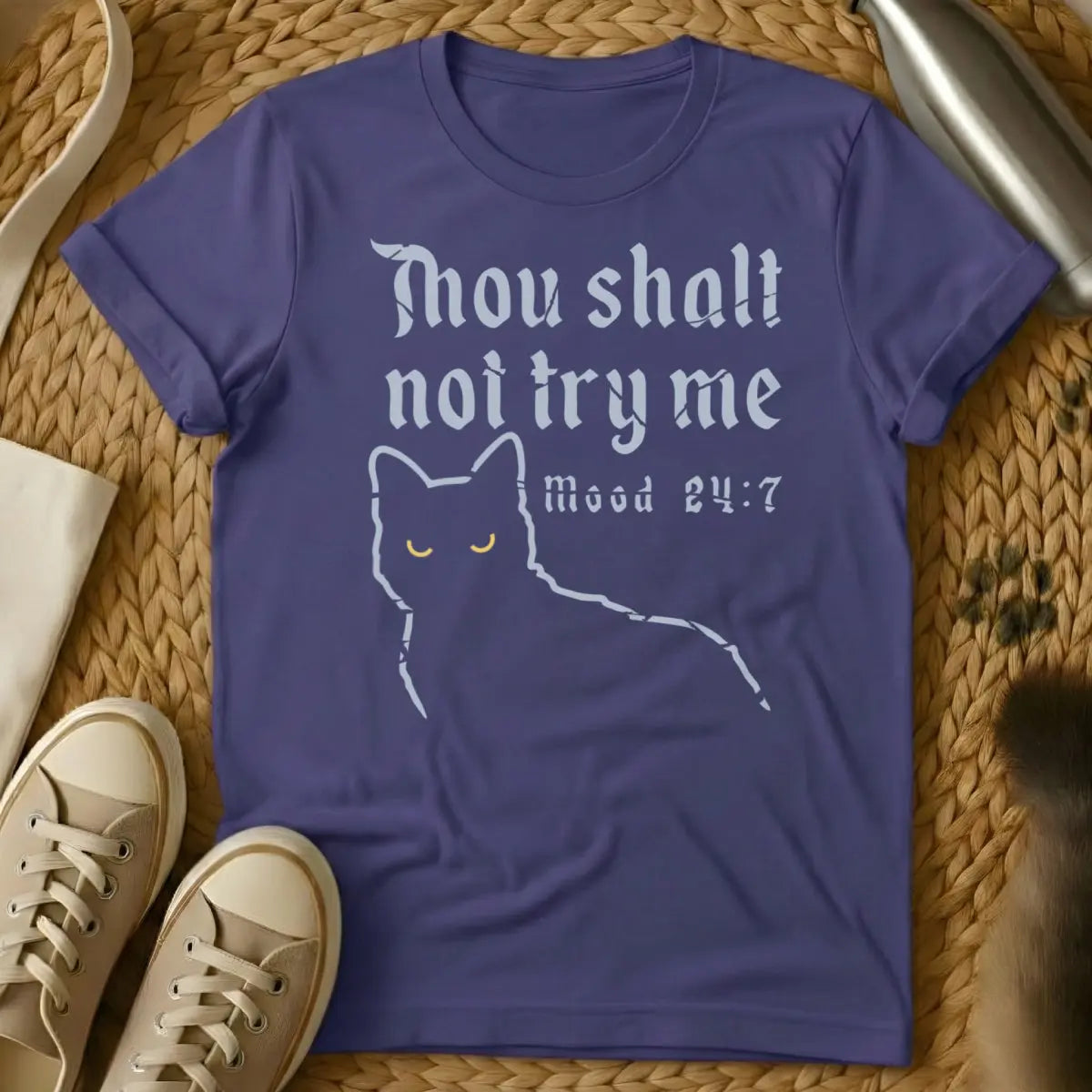 Mood Cat Shirt - Purple Cat T-Shirt