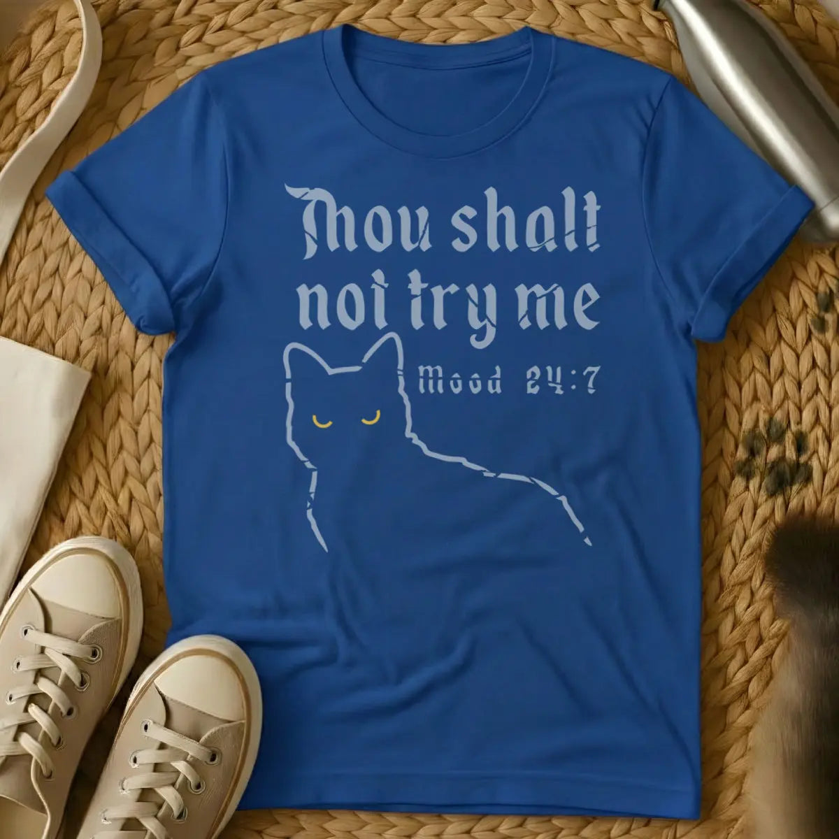 Mood Cat Shirt - Blue Cat T-Shirt