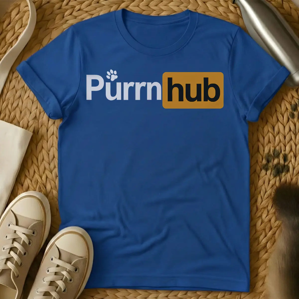 Hub Cat T-Shirt - Blue Cat T-Shirt