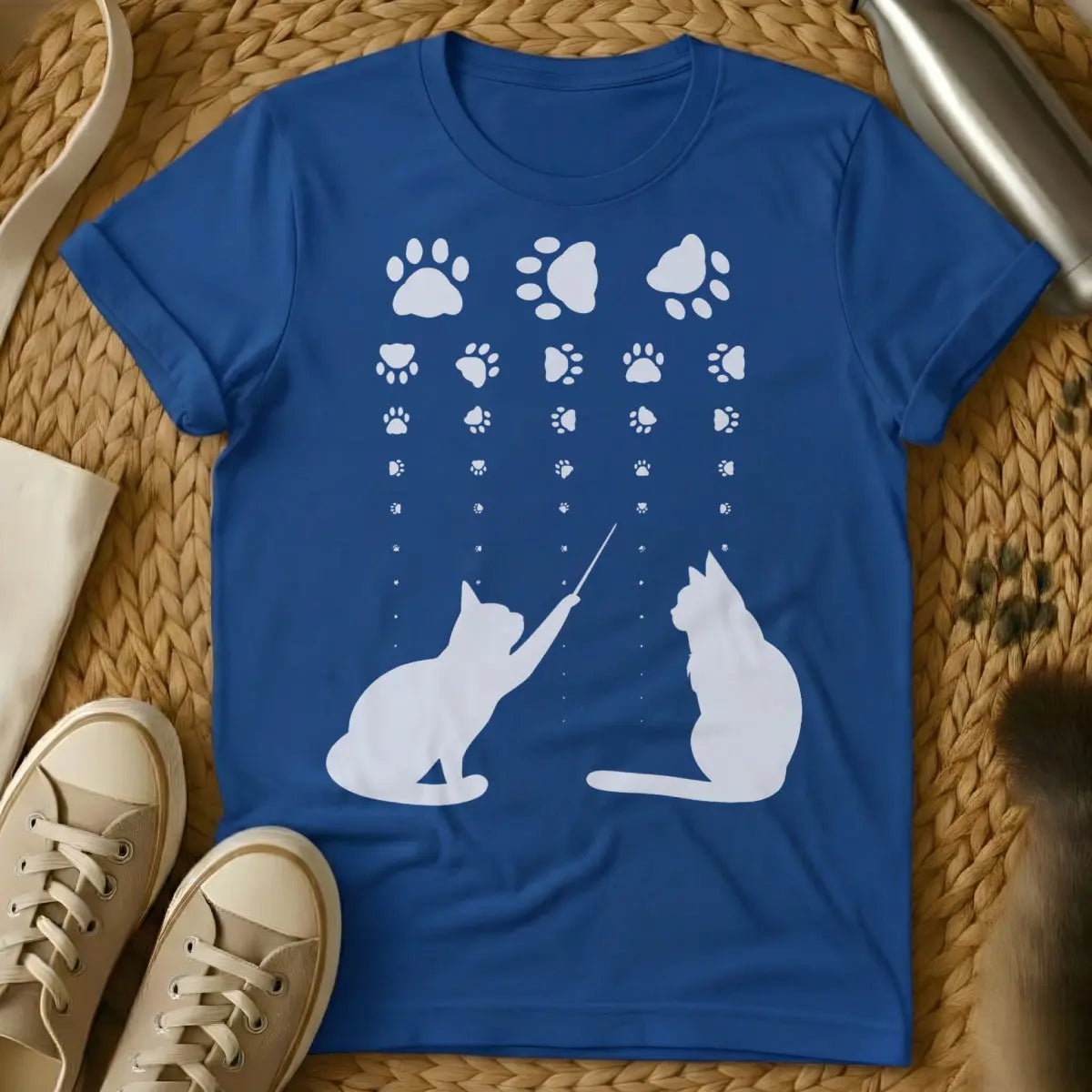 Optometrist Cat Shirt - Blue Cat T-Shirt