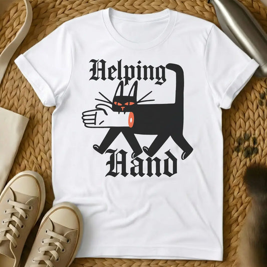 Paw Friend Cat Shirt - White Cat T-Shirt
