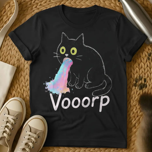 Vomit Cat Shirt - Black Cat T-Shirt