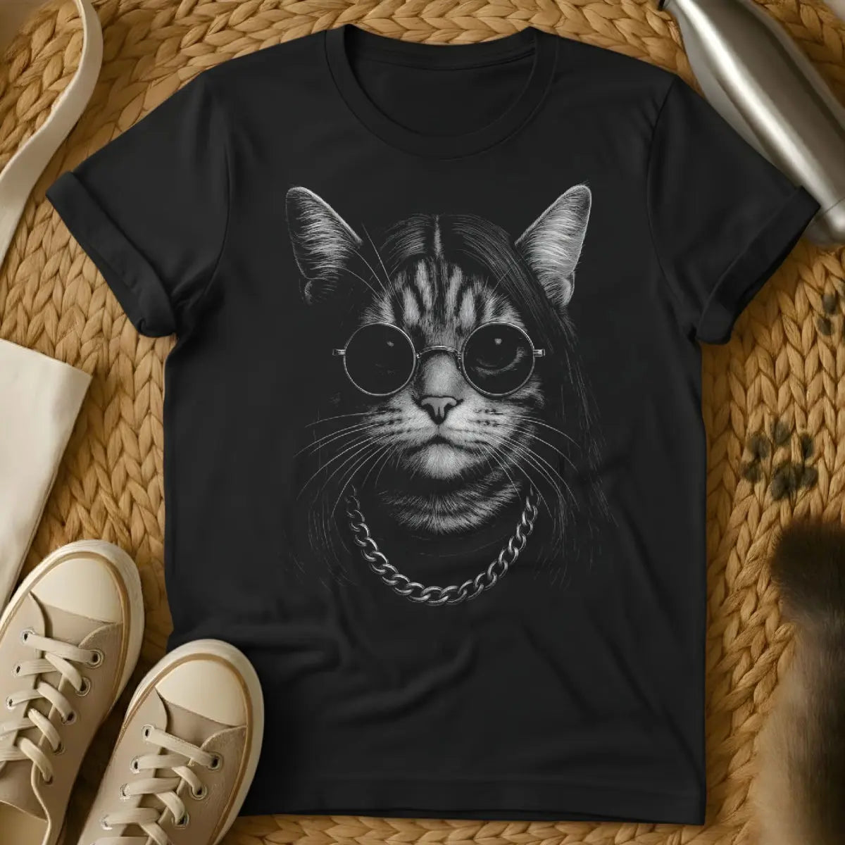 Ozzy Osbourne Cat Shirt - Black Cat T-Shirt
