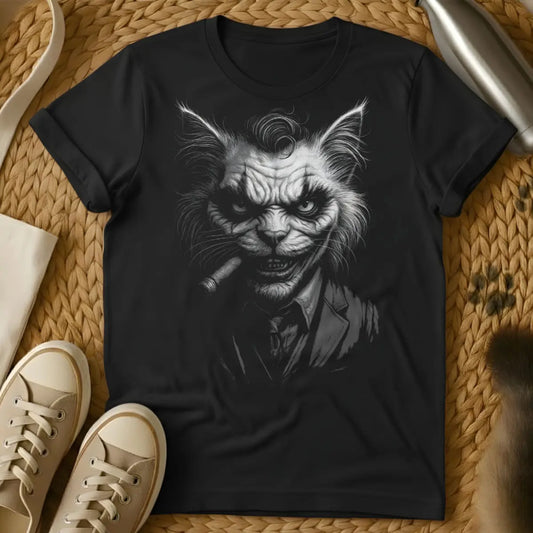Joker Cat T-Shirt - Black Cat T-Shirt