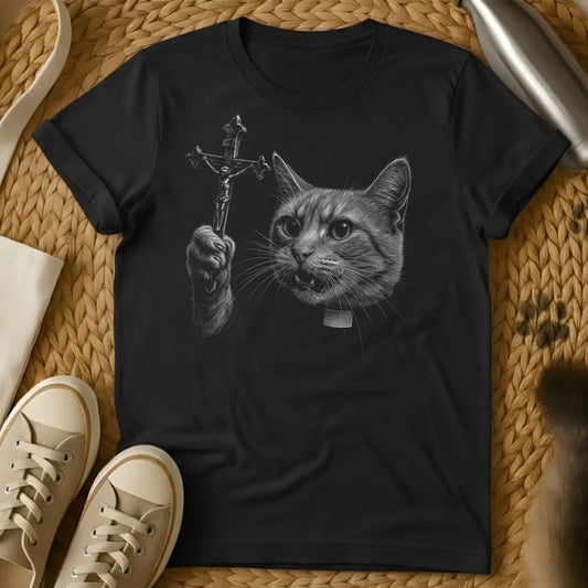 Priest Cat Shirt - Black Cat T-Shirt