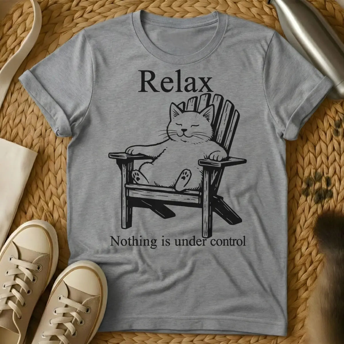 Relax Cat ShirtRelax Cat Shirt - Gray Cat T-Shirt