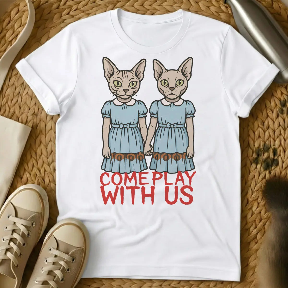 The Shining Cat Shirt - White Cat T-Shirt
