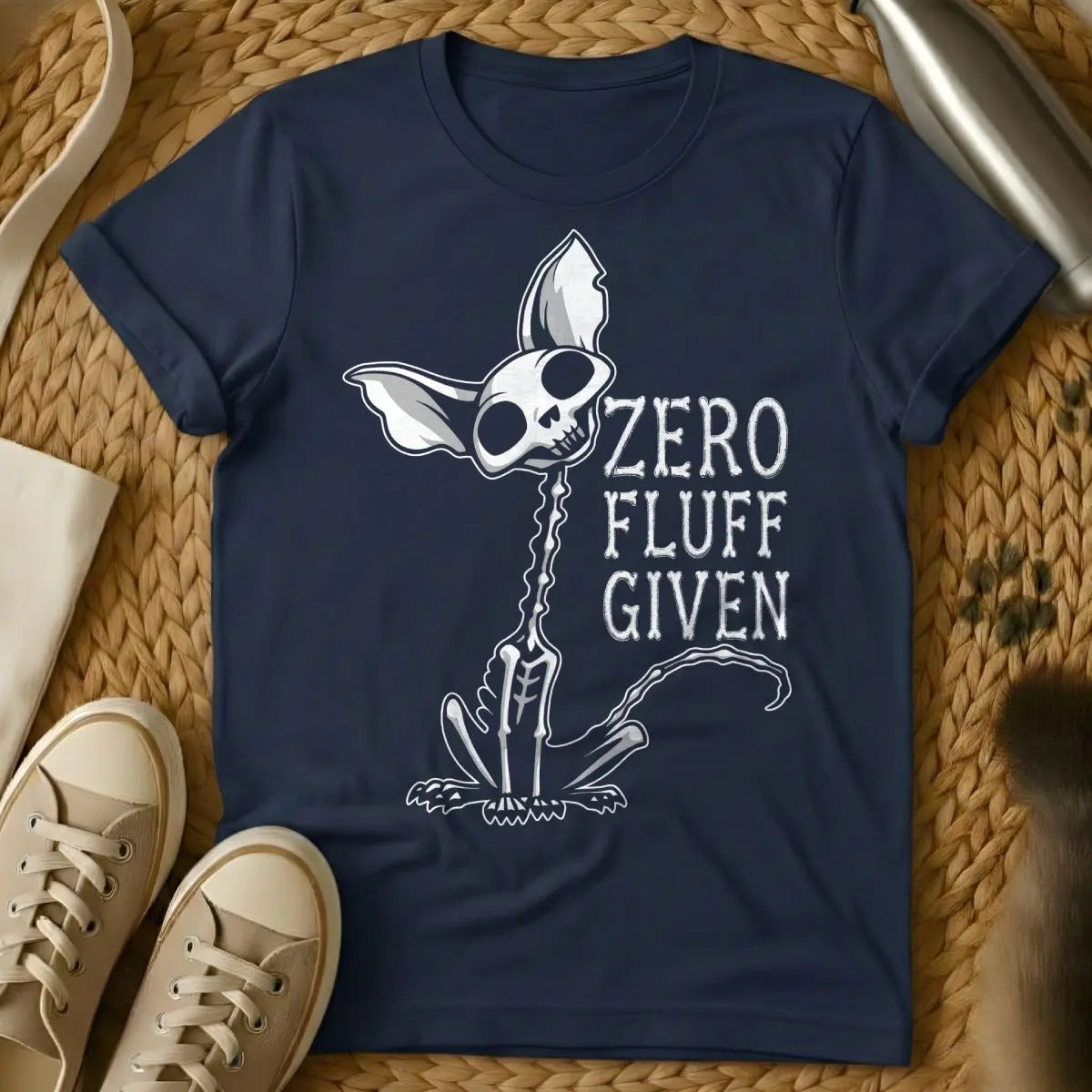 Zero Fluff Given Tee - Navy Cat T-Shirt